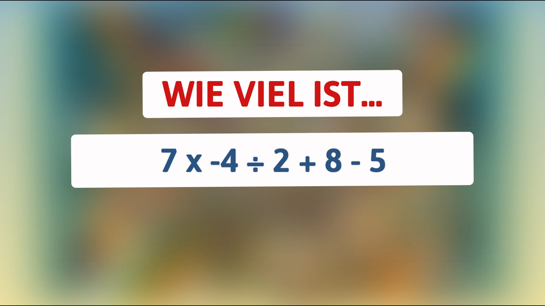 Nur 1% der Menschen können dieses mathematische Rätsel auf Anhieb lösen: Stellst du dich der Herausforderung?"