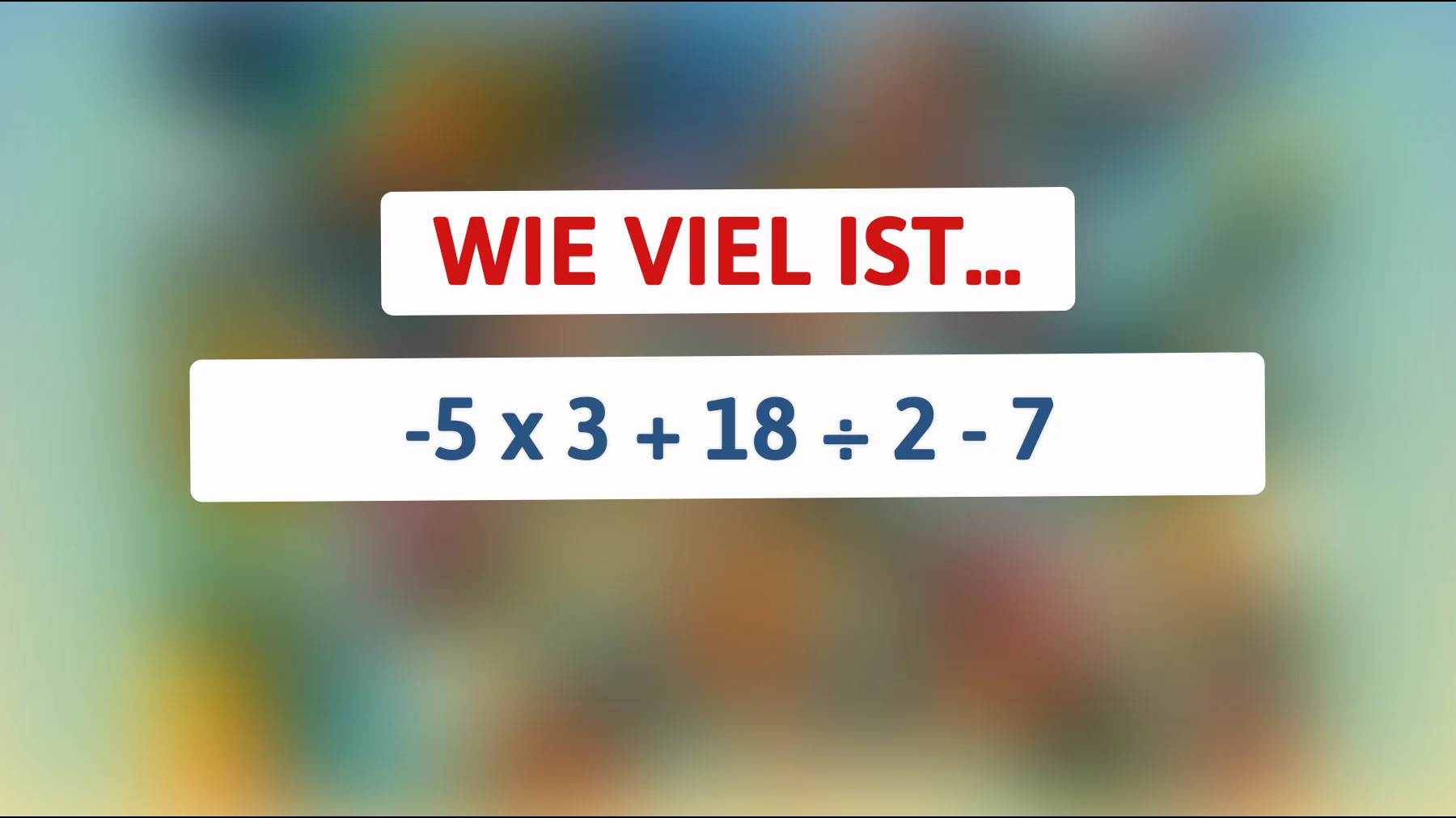 Nur 2% der Menschen können dieses knifflige Mathe-Rätsel lösen! Glaubst du, du schaffst es?"